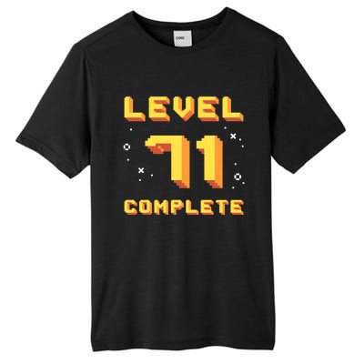 Born In 1950 Level 71 Complete 71th Birthday Retro Gaming Funny Gift Tall Fusion ChromaSoft Performance T-Shirt