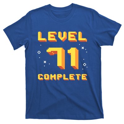 Born In 1950 Level 71 Complete 71th Birthday Retro Gaming Funny Gift T-Shirt