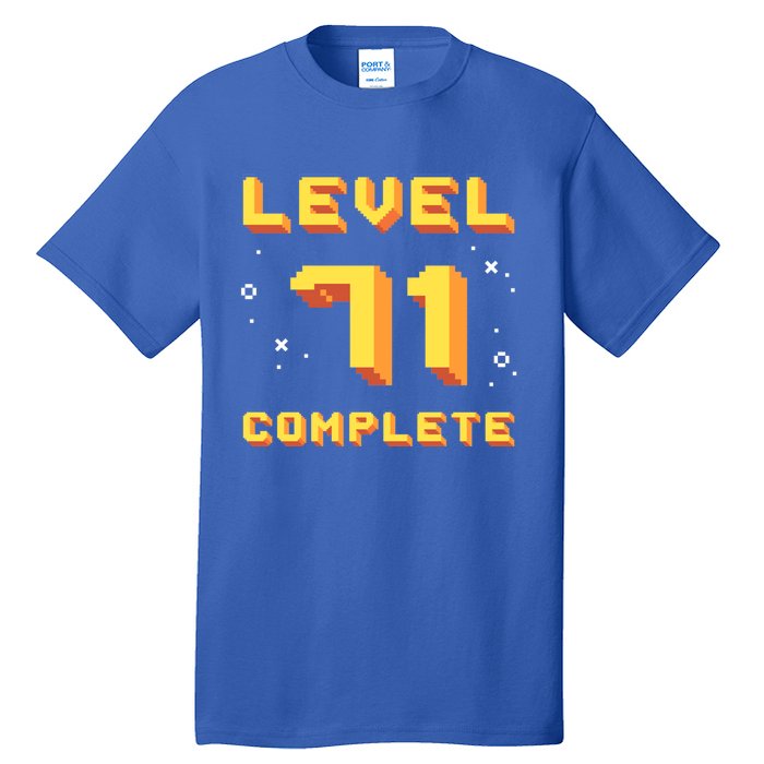 Born In 1950 Level 71 Complete 71th Birthday Retro Gaming Funny Gift Tall T-Shirt