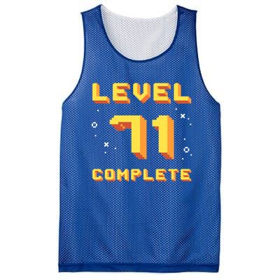 Born In 1950 Level 71 Complete 71th Birthday Retro Gaming Funny Gift Mesh Reversible Basketball Jersey Tank