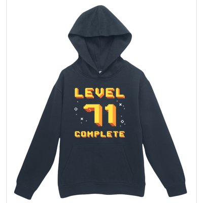 Born In 1950 Level 71 Complete 71th Birthday Retro Gaming Funny Gift Urban Pullover Hoodie