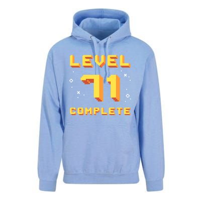 Born In 1950 Level 71 Complete 71th Birthday Retro Gaming Funny Gift Unisex Surf Hoodie