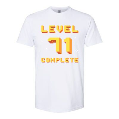 Born In 1950 Level 71 Complete 71th Birthday Retro Gaming Funny Gift Softstyle® CVC T-Shirt