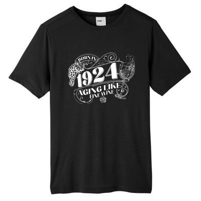 Born In 1924 100th Birthday Aging Like Fine Wine Tall Fusion ChromaSoft Performance T-Shirt