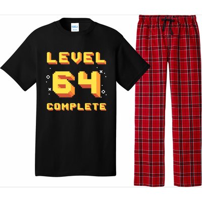 Born In 1957 Level 64 Complete 64th Birthday Retro Gaming Gift Pajama Set