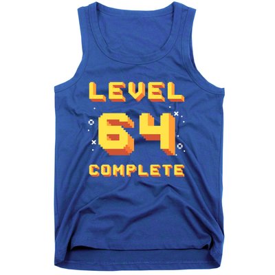 Born In 1957 Level 64 Complete 64th Birthday Retro Gaming Gift Tank Top