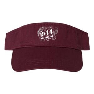 Born In 1944 80th Birthday Aging Like Fine Wine Valucap Bio-Washed Visor