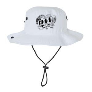 Born In 1944 80th Birthday Aging Like Fine Wine Legacy Cool Fit Booney Bucket Hat