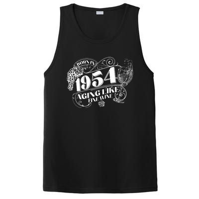 Born In 1954 70th Birthday Aging Like Fine Wine PosiCharge Competitor Tank