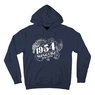 Born In 1954 70th Birthday Aging Like Fine Wine Hoodie