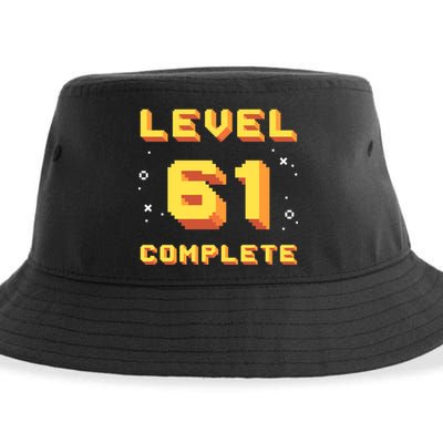 Born In 1960 Level 61 Complete 61th Birthday Retro Gaming Meaningful Gift Sustainable Bucket Hat