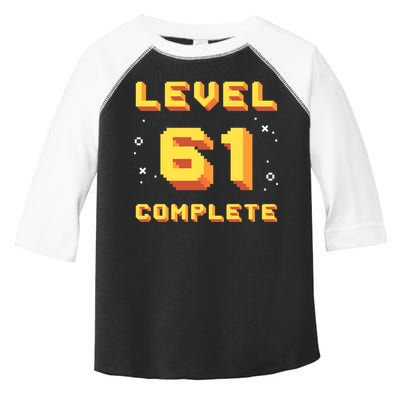 Born In 1960 Level 61 Complete 61th Birthday Retro Gaming Meaningful Gift Toddler Fine Jersey T-Shirt