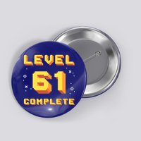 Born In 1960 Level 61 Complete 61th Birthday Retro Gaming Meaningful Gift Button