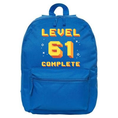 Born In 1960 Level 61 Complete 61th Birthday Retro Gaming Meaningful Gift 16 in Basic Backpack