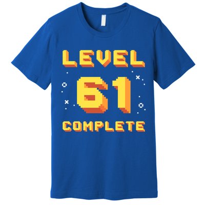 Born In 1960 Level 61 Complete 61th Birthday Retro Gaming Meaningful Gift Premium T-Shirt
