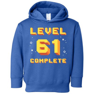 Born In 1960 Level 61 Complete 61th Birthday Retro Gaming Meaningful Gift Toddler Hoodie