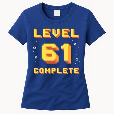Born In 1960 Level 61 Complete 61th Birthday Retro Gaming Meaningful Gift Womens T-Shirt