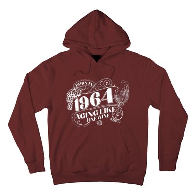 Born In 1964 60th Birthday Aging Like Fine Wine Hoodie