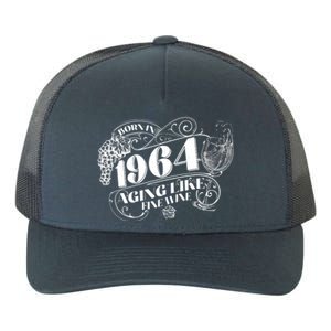 Born In 1964 60th Birthday Aging Like Fine Wine Yupoong Adult 5-Panel Trucker Hat