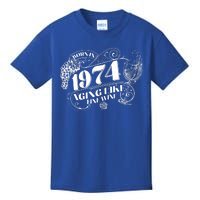 Born In 1974 50th Birthday Aging Like Fine Wine Kids T-Shirt