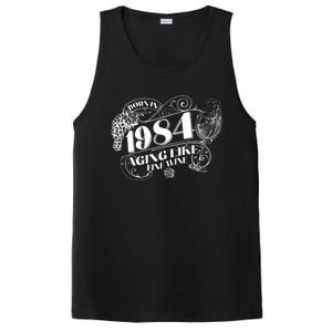 Born In 1984 40th Birthday Aging Like Fine Wine PosiCharge Competitor Tank