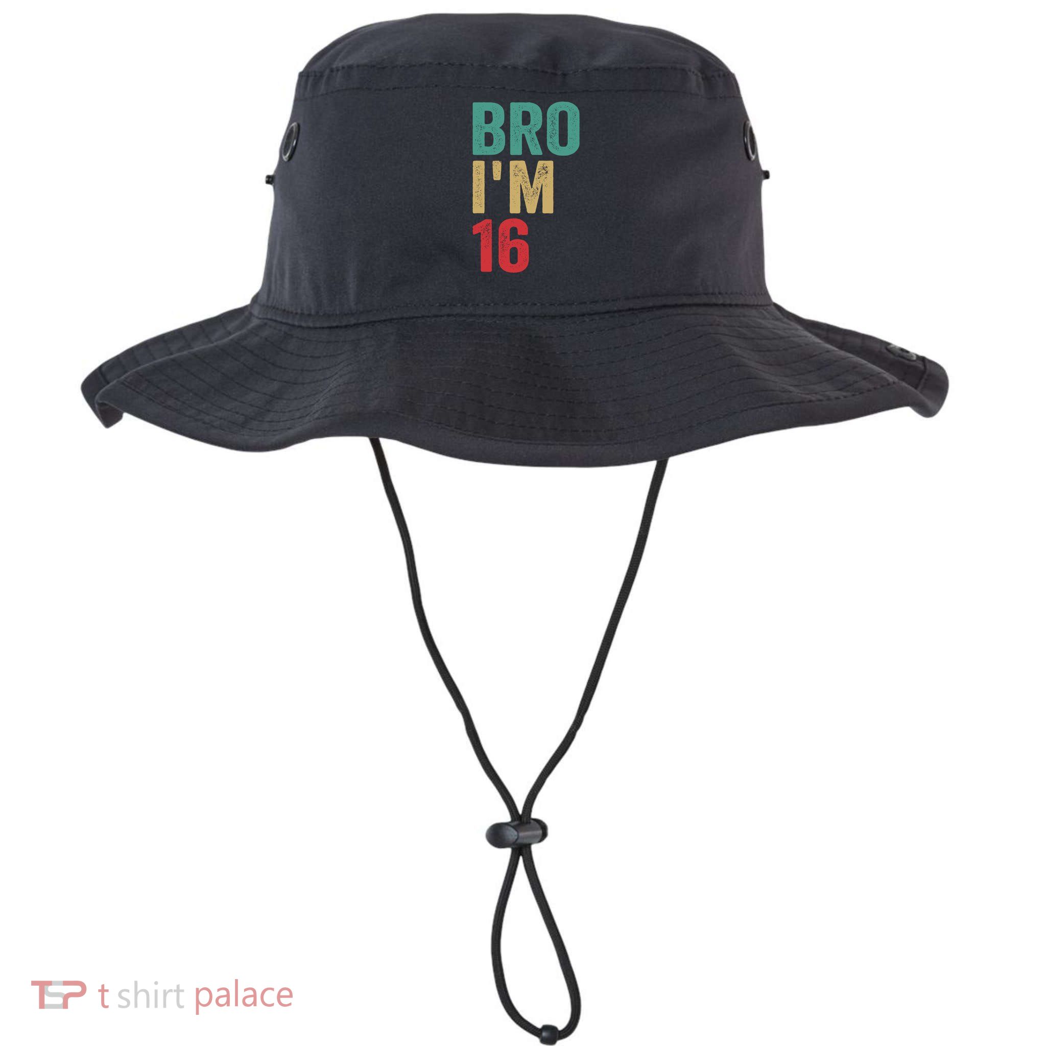 Bro IM 16yo Girl Boy 16th Birthday Retro 16th Birthday Bucket Hat
