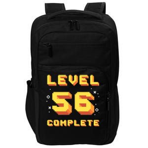 Born In 1965 Level 56 Complete 56th Birthday Retro Gaming Gift Impact Tech Backpack