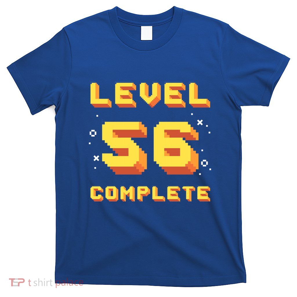 Born In 1965 Level 56 Complete 56th Birthday Retro Gaming Gift T-Shirt