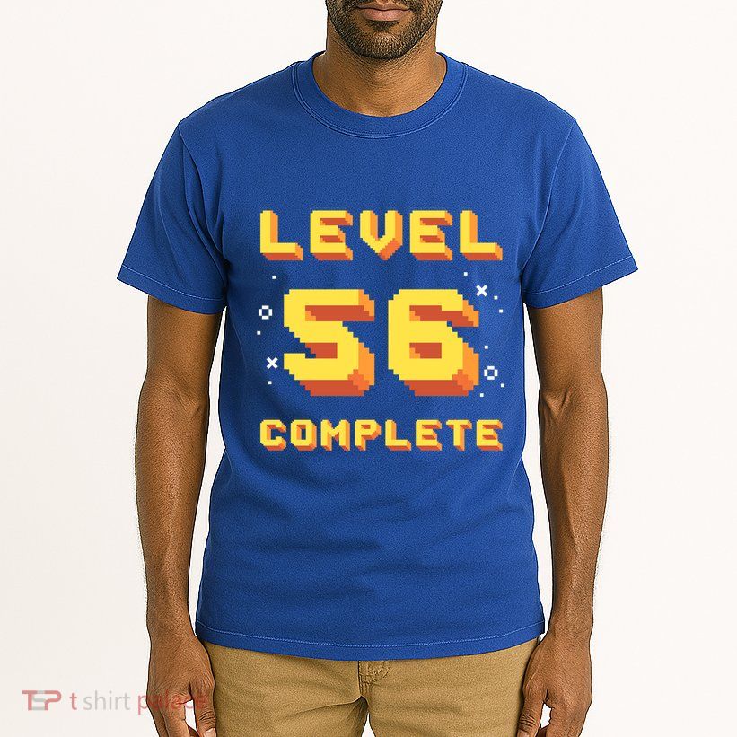 Born In 1965 Level 56 Complete 56th Birthday Retro Gaming Gift Tall T-Shirt