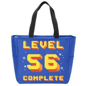 Born In 1965 Level 56 Complete 56th Birthday Retro Gaming Gift Zip Tote Bag