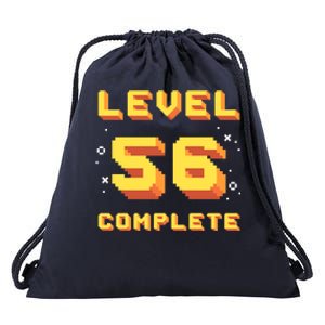 Born In 1965 Level 56 Complete 56th Birthday Retro Gaming Gift Drawstring Bag