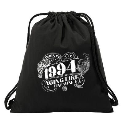 Born In 1994 30th Birthday Aging Like Fine Wine Drawstring Bag