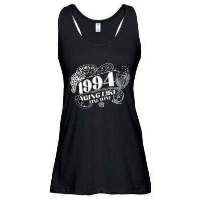 Born In 1994 30th Birthday Aging Like Fine Wine Ladies Essential Flowy Tank