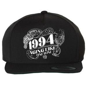 Born In 1994 30th Birthday Aging Like Fine Wine Wool Snapback Cap