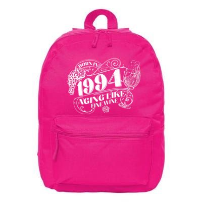 Born In 1994 30th Birthday Aging Like Fine Wine 16 in Basic Backpack