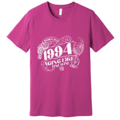 Born In 1994 30th Birthday Aging Like Fine Wine Premium T-Shirt