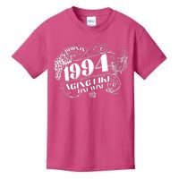 Born In 1994 30th Birthday Aging Like Fine Wine Kids T-Shirt