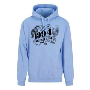 Born In 1994 30th Birthday Aging Like Fine Wine Unisex Surf Hoodie