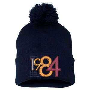 Born In 1984 For Husband The Man The Myth The Legend Pom Pom 12in Knit Beanie