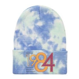 Born In 1984 For Husband The Man The Myth The Legend Tie Dye 12in Knit Beanie