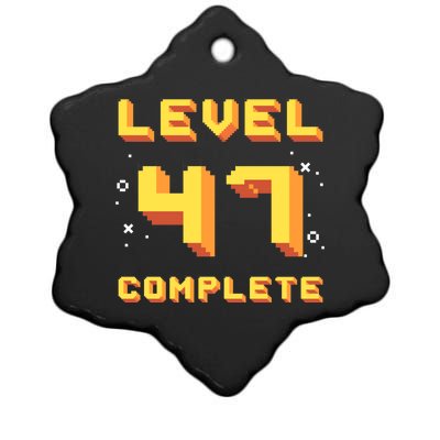 Born In 1974 Level 47 Complete 47th Birthday Retro Gaming Cute Gift Ceramic Star Ornament