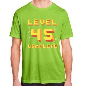 Born In 1976 Level 45 Complete 45th Birthday Retro Gaming Gift Adult ChromaSoft Performance T-Shirt