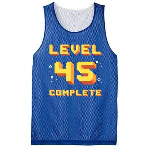 Born In 1976 Level 45 Complete 45th Birthday Retro Gaming Gift Mesh Reversible Basketball Jersey Tank