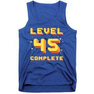 Born In 1976 Level 45 Complete 45th Birthday Retro Gaming Gift Tank Top