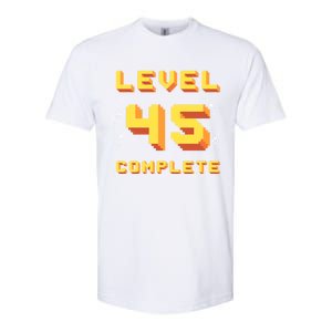 Born In 1976 Level 45 Complete 45th Birthday Retro Gaming Gift Softstyle CVC T-Shirt