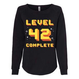 Born In 1979 Level 42 Complete 42th Birthday Retro Gaming Gift Womens California Wash Sweatshirt