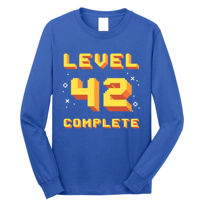 Born In 1979 Level 42 Complete 42th Birthday Retro Gaming Gift Long Sleeve Shirt