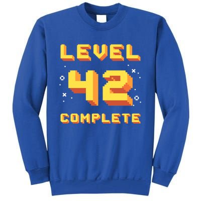 Born In 1979 Level 42 Complete 42th Birthday Retro Gaming Gift Tall Sweatshirt