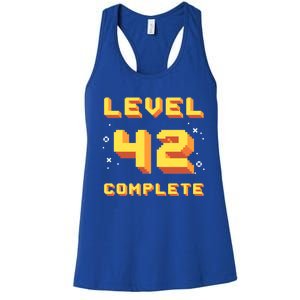 Born In 1979 Level 42 Complete 42th Birthday Retro Gaming Gift Women's Racerback Tank