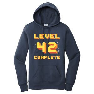 Born In 1979 Level 42 Complete 42th Birthday Retro Gaming Gift Women's Pullover Hoodie